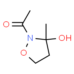 3-Isoxazolidinol, 2-acetyl-3-methyl- (9CI) Structure