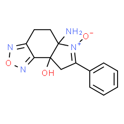 8aH-Pyrrolo[3,2-e]-2,1,3-benzoxadiazol-8a-ol,5a-amino-4,5,5a,8-tetrahydro-7-phenyl-,6-oxide(9CI)结构式