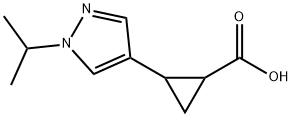 2-(1-Isopropyl-1H-pyrazol-4-yl)-cyclopropanecarboxylic acid图片