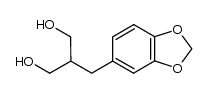 2-[[3,4-(Methylenedioxy)phenyl]methyl]propane-1,3-diol Structure
