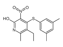 4-(3,5-dimethylphenyl)sulfanyl-5-ethyl-6-methyl-3-nitro-1H-pyridin-2-one Structure