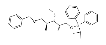 (2R,3S,4R)-1-(Benzyloxy)-5-[(tert-butyldiphenylsilyl)oxy]-3-methoxy-2,4-dimethylpentane结构式