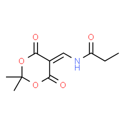 N-[(2,2-DIMETHYL-4,6-DIOXO-1,3-DIOXAN-5-YLIDEN)METHYL]PROPANAMIDE Structure