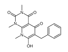 6-Benzyl-7-hydroxy-1,3,8-trimethylpyrido[2,3-d]pyrimidine-2,4,5(1 H,3H,8H)-trione Structure