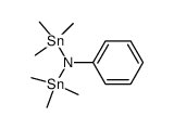 N,N-bis(trimethylstannyl)phenylamine结构式