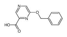 6-benzyloxy-2-pyrazinoic acid结构式