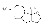2-butyl-1-methyl-8-oxa-2-azabicyclo[3.3.0]octan-3-one结构式