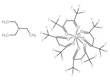 N,N-diethylethanamine; 1,1,1,5,5,5-hexafluoropentane-2,4-dione; neodymium(+3) cation Structure