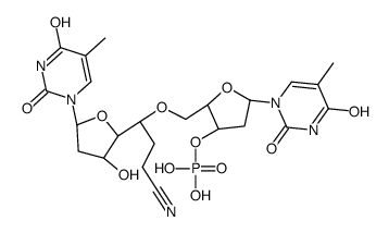 thymidylyl-(3'-5')-thymidine cyanoethyl phosphotriester结构式