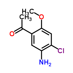 1-(5-Amino-4-chloro-2-methoxyphenyl)ethanone结构式