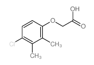 Acetic acid,2-(4-chloro-2,3-dimethylphenoxy)- Structure