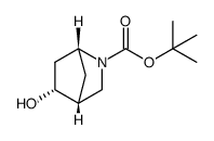 (1R,4R,5R)-rel-5-羟基-2-氮杂双环[2.2.1]庚烷-2-羧酸叔丁酯结构式