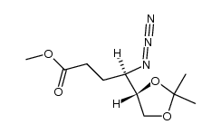 (R)-methyl 4-azido-4-((S)-2,2-dimethyl-1,3-dioxolan-4-yl)butanoate Structure