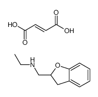 2,3-dihydro-1-benzofuran-2-ylmethyl(ethyl)azanium,(Z)-4-hydroxy-4-oxobut-2-enoate Structure