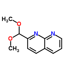 2-(Dimethoxymethyl)-1,8-naphthyridine structure