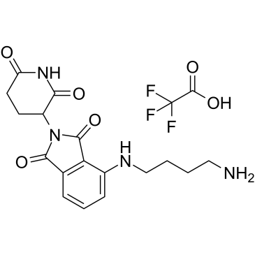 Thalidomide-NH-C4-NH2 TFA结构式