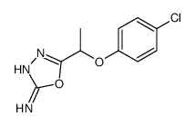 5-[1-(4-Chlorophenoxy)ethyl]-1,3,4-oxadiazol-2-amine Structure