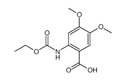 2-[(ethoxycarbonyl)amino]-4,5-dimethoxybenzoic acid Structure