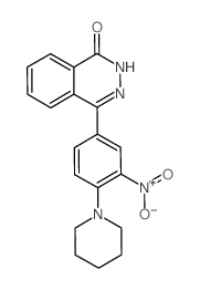 4-[3-Nitro-4-(piperidin-1-yl)phenyl]-1,2-dihydrophthalazin-1-one Structure