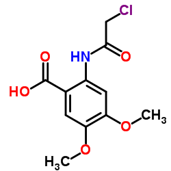 benzoic acid, 2-[(2-chloroacetyl)amino]-4,5-dimethoxy- Structure