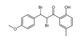 2'-hydroxy-4-methoxy-5'-methylchalcone dibromide Structure