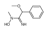 2-methoxy-2-phenyl-N-methyl-N-hydroxyacetamidine Structure