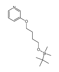 3-(4-(tert-Butyl dimethylsilyloxy)butoxy)pyridine结构式