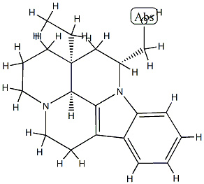 (3α,14α,16α)-14,15-Dihydroeburnamenine-14-methanol Structure
