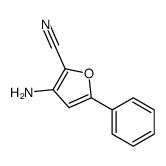 3-氨基-5-苯基呋喃-2-甲腈结构式