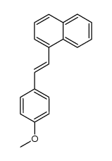 1-(4-methoxystyryl)naphthalene结构式