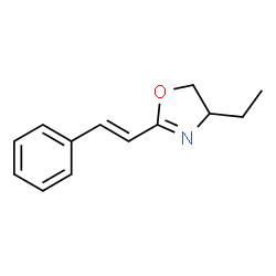 Oxazole, 4-ethyl-4,5-dihydro-2-(2-phenylethenyl)- (9CI) Structure