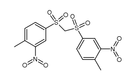 Di(4-methyl-3-nitrophenylsulfonyl)methan结构式
