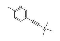 2-methyl-5-trimethylsilanylethynyl-pyridine结构式