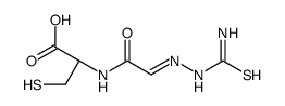 (2R)-2-[[2-(carbamothioylhydrazinylidene)acetyl]amino]-3-sulfanylpropanoic acid Structure