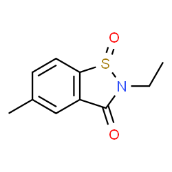 1,2-Benzisothiazol-3(2H)-one,2-ethyl-5-methyl-,1-oxide(9CI) structure