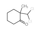 2-(dichloromethyl)-2-methylcyclohexan-1-one Structure