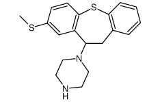 8-methylthio-10-piperazino-10,11-dihydrodibenzothiepin结构式