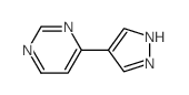 Pyrimidine, 4-(1H-pyrazol-4-yl)- (9CI) Structure