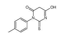 1-(4-methylphenyl)-2-sulfanylidene-1,3-diazinane-4,6-dione结构式