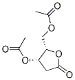 L-threo-Pentonic acid, 2-deoxy-, .gamma.-lactone, 3,5-diacetate Structure