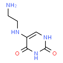 2,4(1H,3H)-Pyrimidinedione,5-[(2-aminoethyl)amino]-(9CI) structure