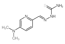 Hydrazinecarbothioamide,2-[[5-(dimethylamino)-2-pyridinyl]methylene]-结构式