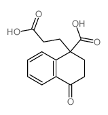 1-Naphthalenepropanoicacid, 1-carboxy-1,2,3,4-tetrahydro-4-oxo- Structure