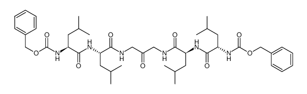 1,3-Bis-(Z-Leu-Leu)-diaminoacetone Structure