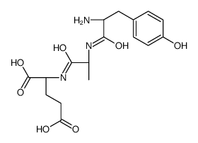 (2S)-2-[[(2S)-2-[[(2S)-2-amino-3-(4-hydroxyphenyl)propanoyl]amino]propanoyl]amino]pentanedioic acid结构式