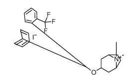 8,8-dimethyl-3-[phenyl-[2-(trifluoromethyl)phenyl]methoxy]-8-azoniabicyclo[3.2.1]octane,iodide结构式
