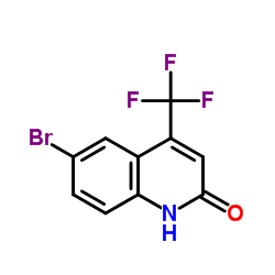 6-Bromo-4-(trifluoromethyl)-2(1H)-quinolinone structure