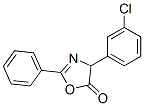 5(4H)-Oxazolone,4-(3-chlorophenyl)-2-phenyl- structure