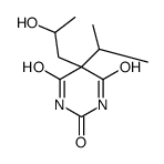 5-(2-hydroxypropyl)-5-propan-2-yl-1,3-diazinane-2,4,6-trione结构式