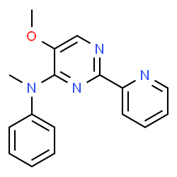 5-Methoxy-N-methyl-N-phenyl-2-(2-pyridinyl)-4-pyrimidinamine Structure